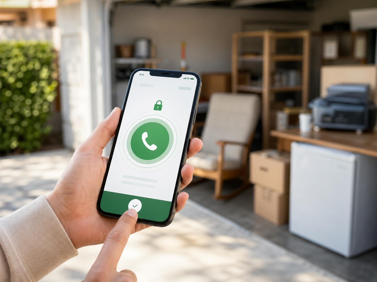 Phone contact unlock concept