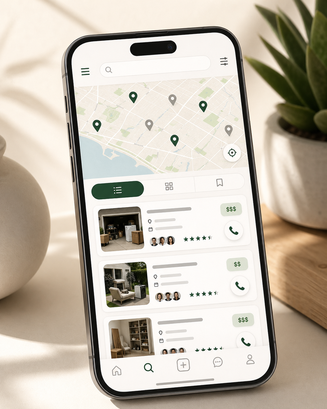 Mobile marketplace board preview