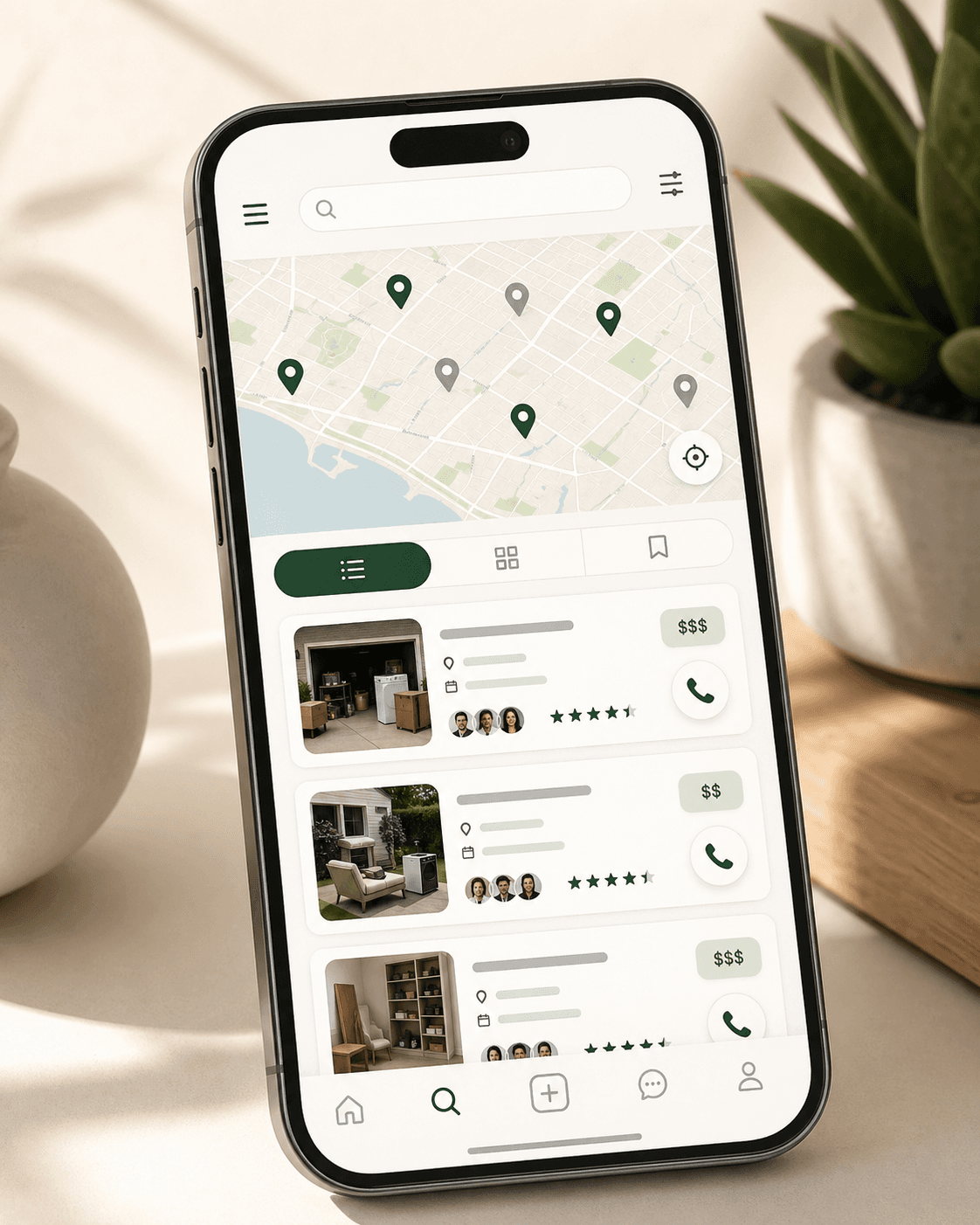 Mobile job board render